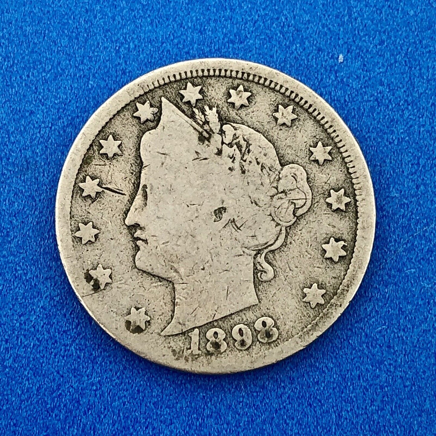 1892 95 96 98 Liberty Head Nickel Five Cents 5c Better Mixed Date Four Coin Lot