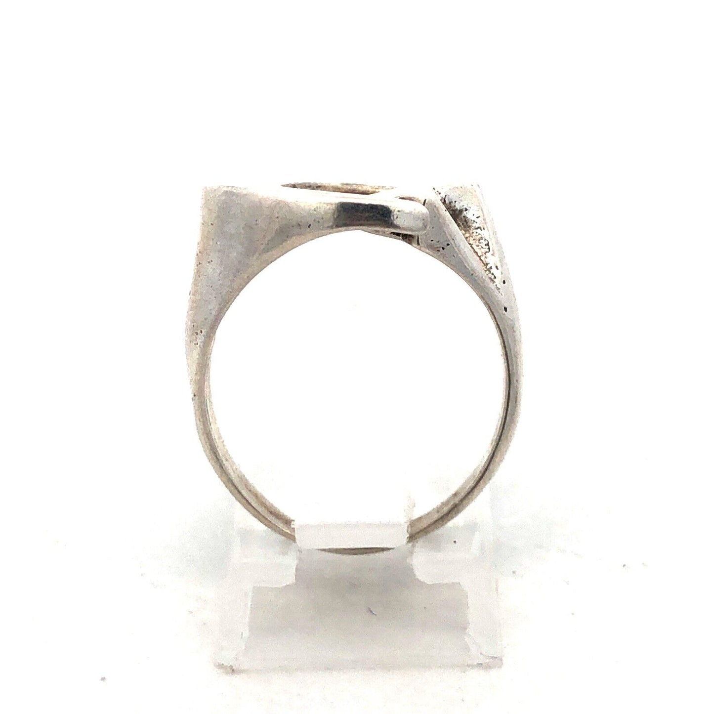 Artisan 925 Sterling Silver Crescent Moon And Star Statement Size 9 Ring
