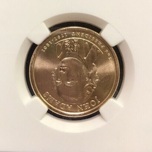 2007 P John Adams Presidential Dollar $1 NGC MS65 First Day of Issue