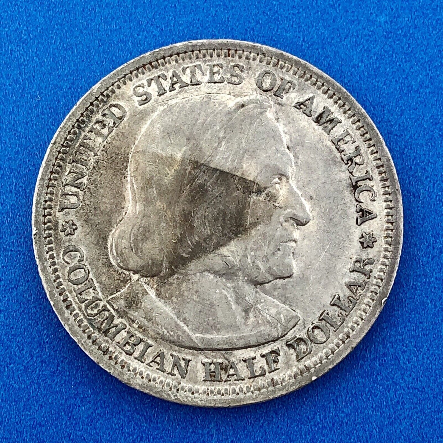 1893 P World's Columbian Exposition Commemorative Silver Half Dollar $.50 Coin