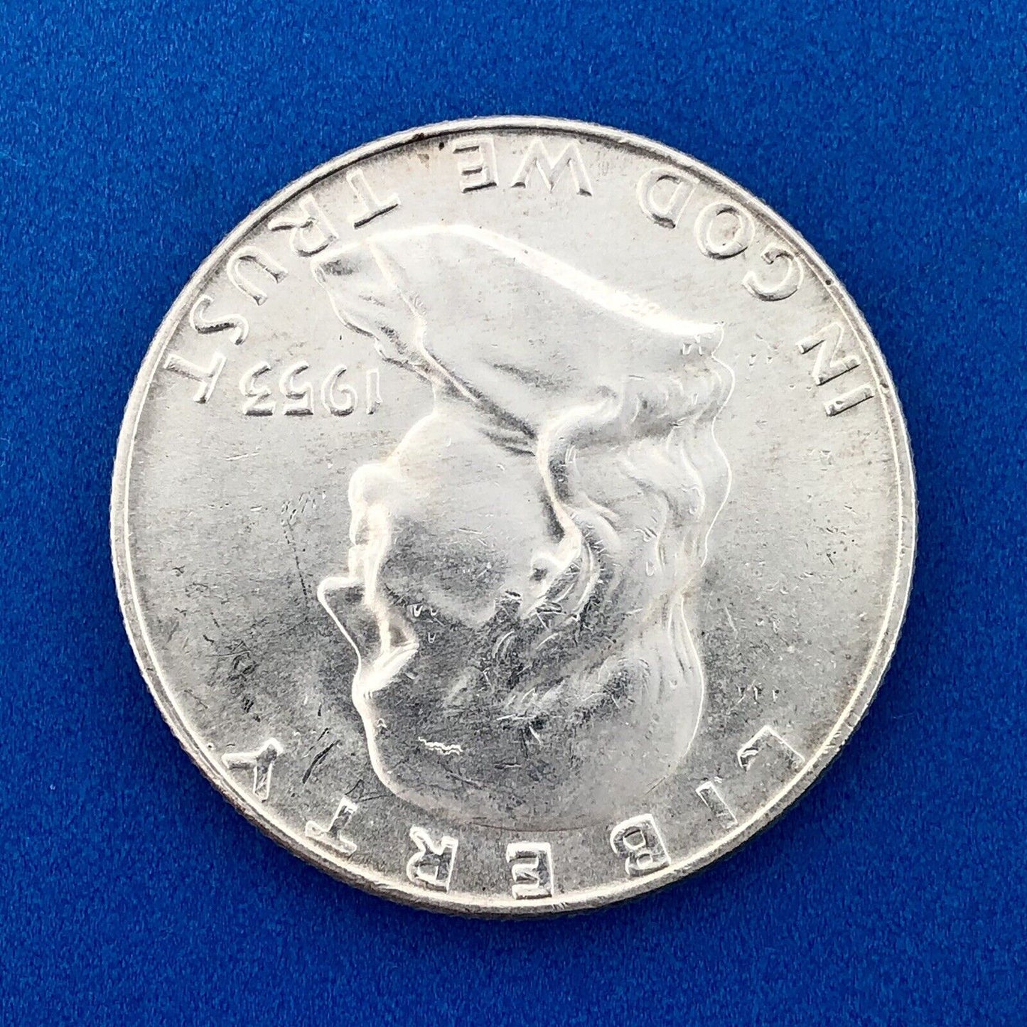 1953 D Franklin Silver Half Dollar Better Key Rare Denver Mint Coin