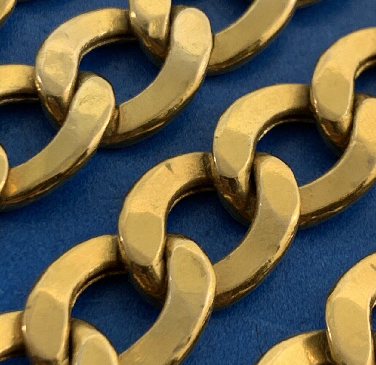 Designer GS 10K Yellow Gold Cuban Curb Link Chain Necklace