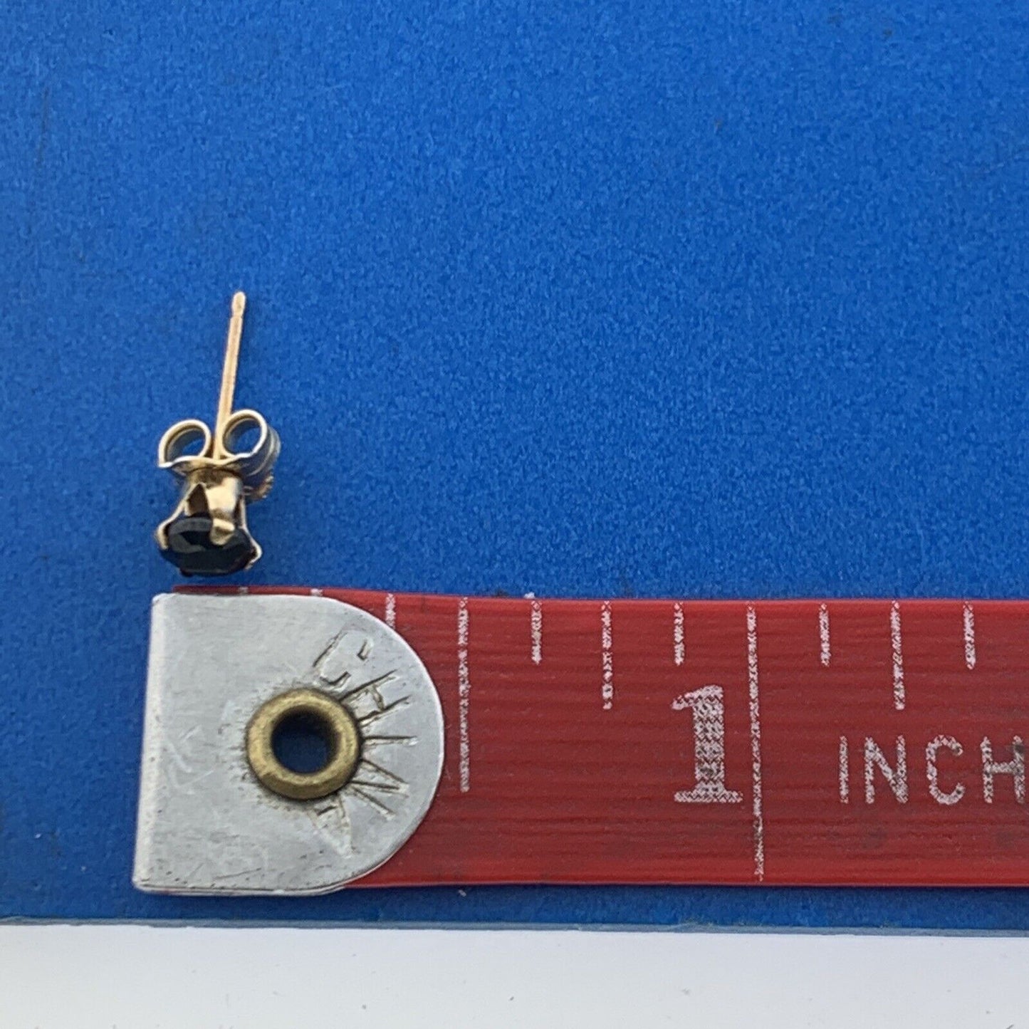 Michael Anthony MA 14K Yellow Gold Sapphire September Anniversary Stud Earrings