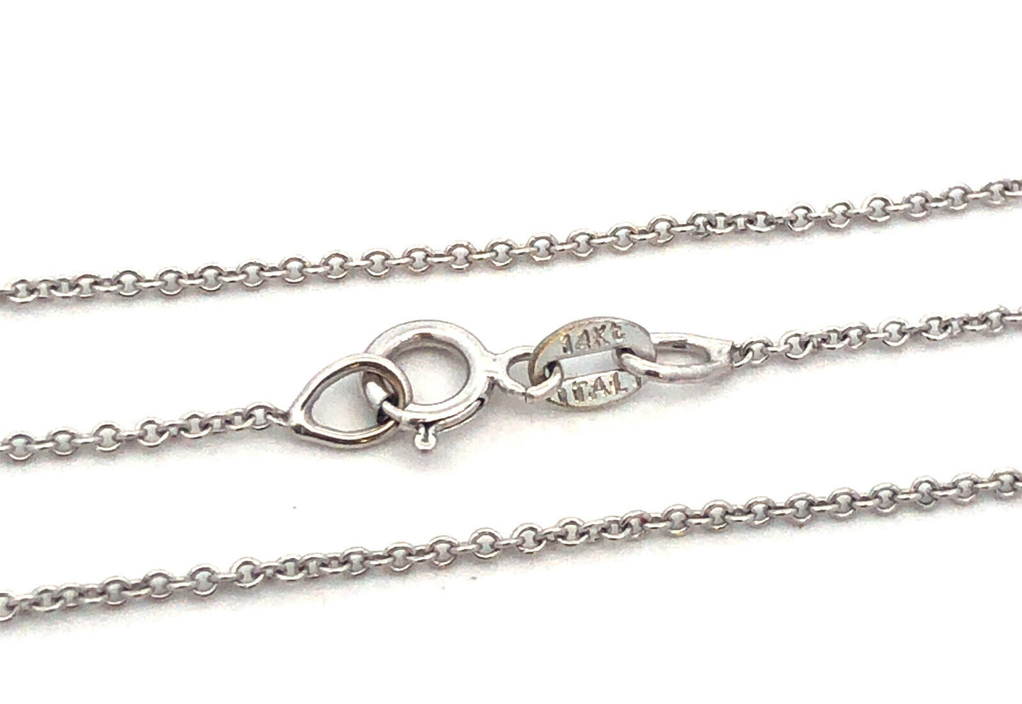 Designer 14K White Gold Diamond Bridal Infinity Anniversary Pendant Necklace