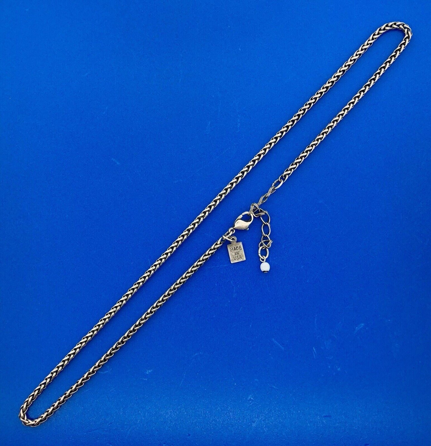 Desert Heart Designs Sterling Silver 925 Hollow Wheat Link Signature Necklace