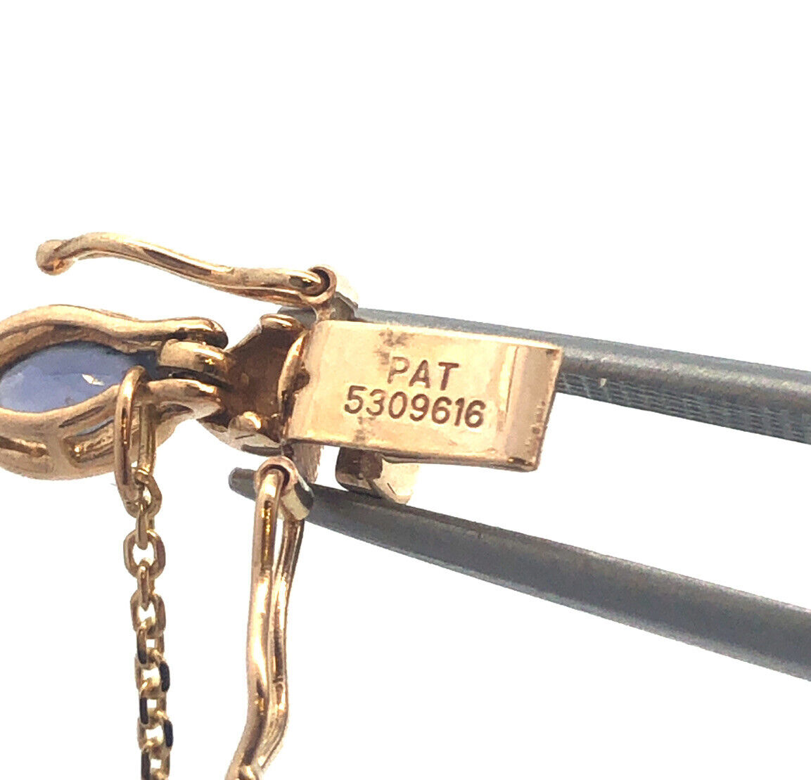 Designer MQ 14K Yellow Gold Oval Tanzanite Tennis Bracelet