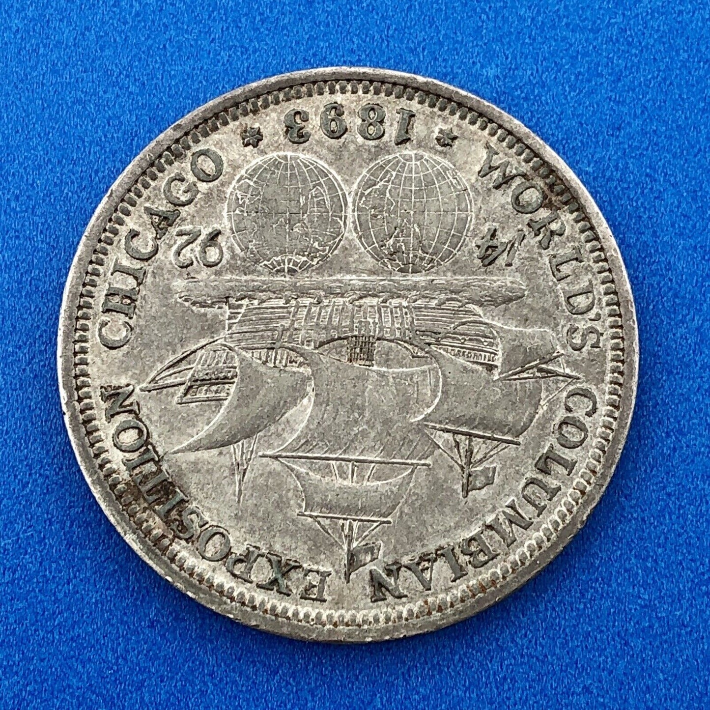 1893 P World's Columbian Exposition Commemorative Silver Half Dollar $.50 Coin