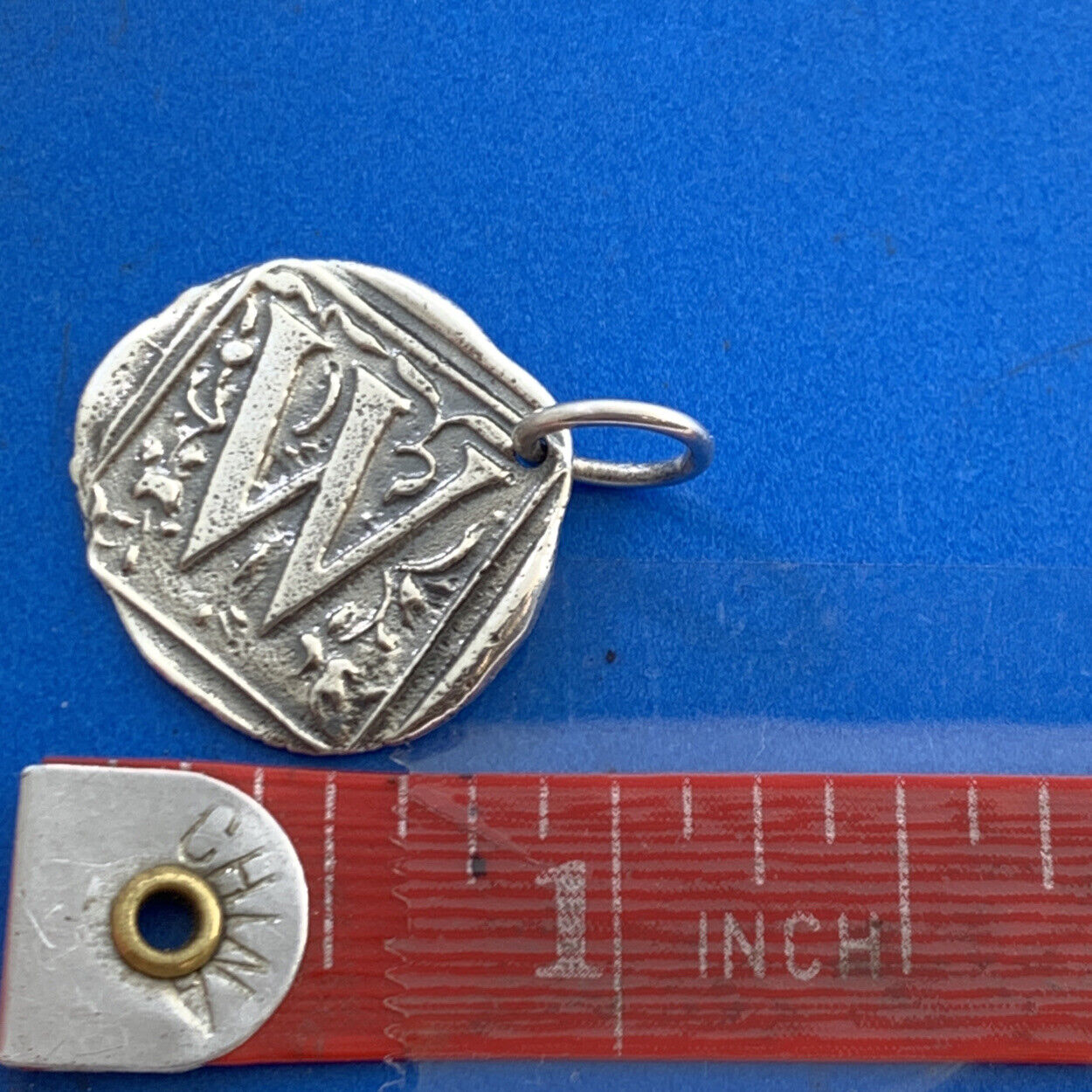 Waxing Poetic 925 Sterling Silver Monogram Initial Insignia W Bracelet Charm