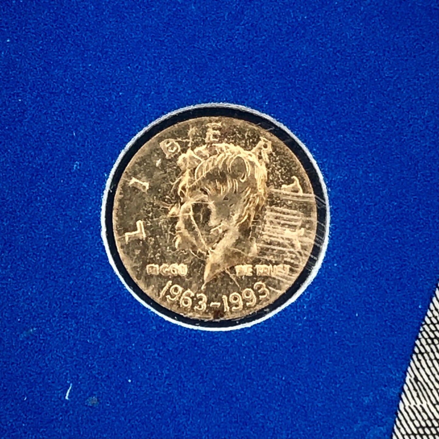 1993 14k Gold John F. Kennedy Memorial Half Dollar Commemorative Coin w/ COA