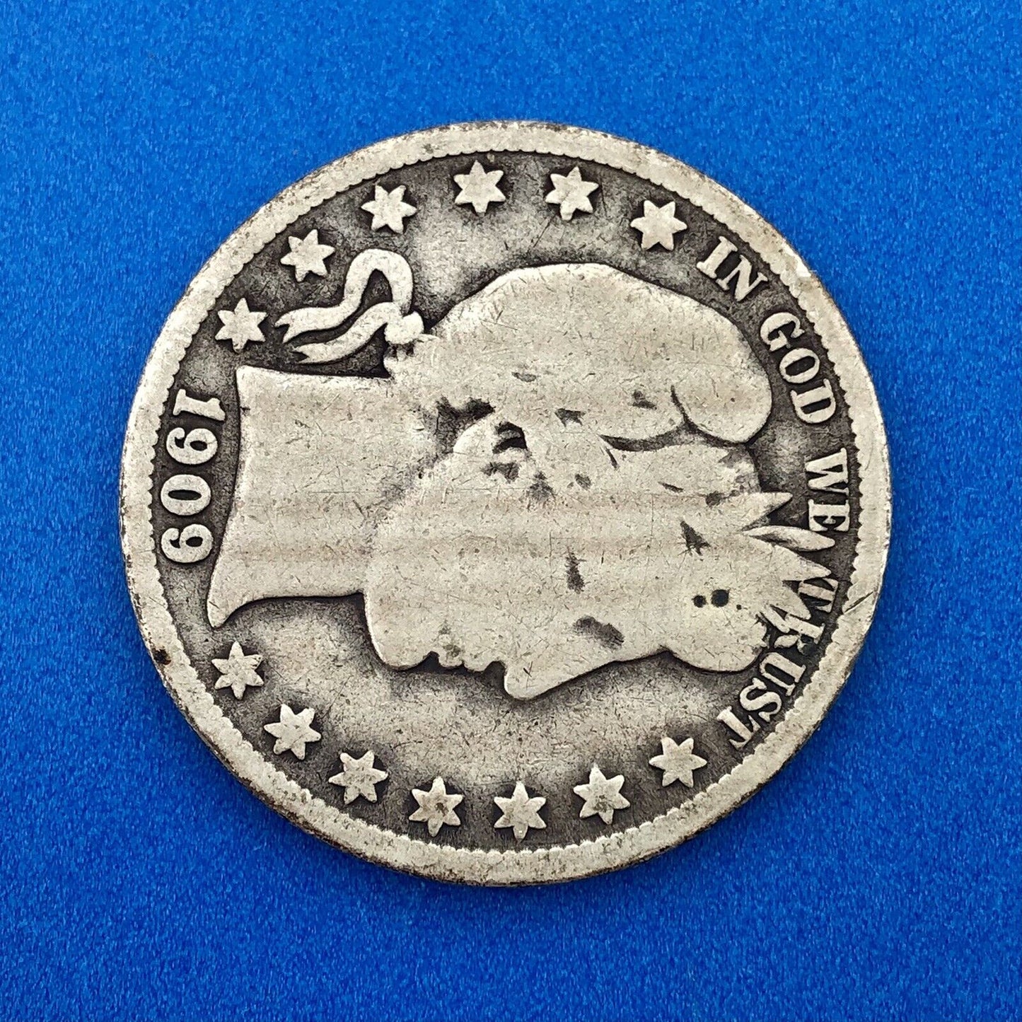 1909 O Silver Barber Half Dollar Better Key Date New Orleans Coin Rare Scarce