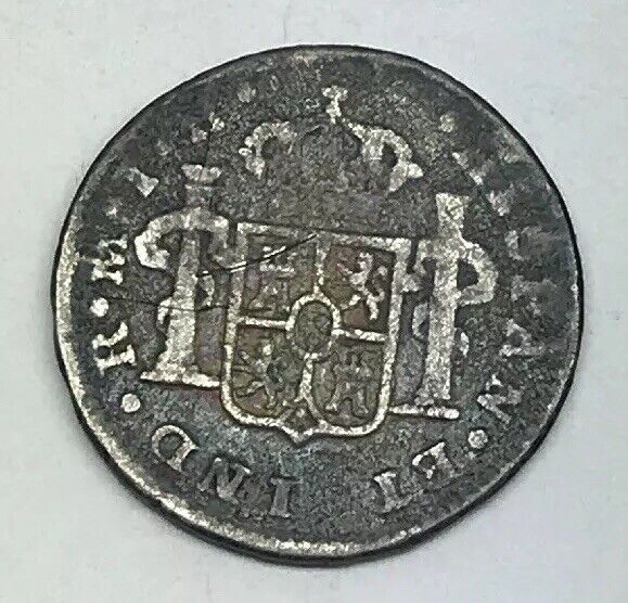1809 Mexico Silver 1/2 Real Mexico City Ferdinand VII Pirate Treasure Coin