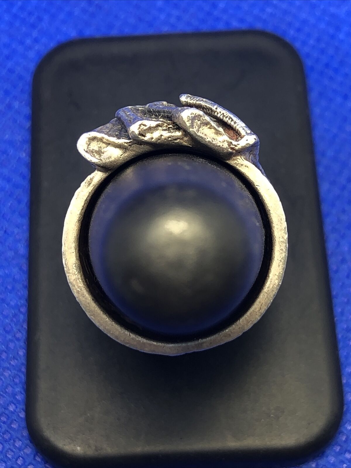 Designer Mignon Faget 925 Sterling Silver Knots And Bows Collection Banner Ring