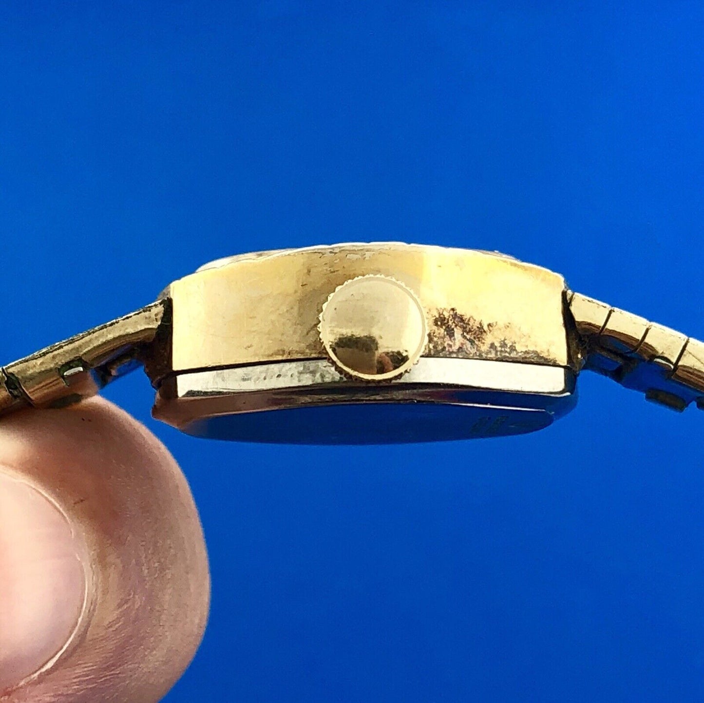 Mid Century Ladies 10K Rolled Yellow Gold Plate Baroness 17j Automatic Watch