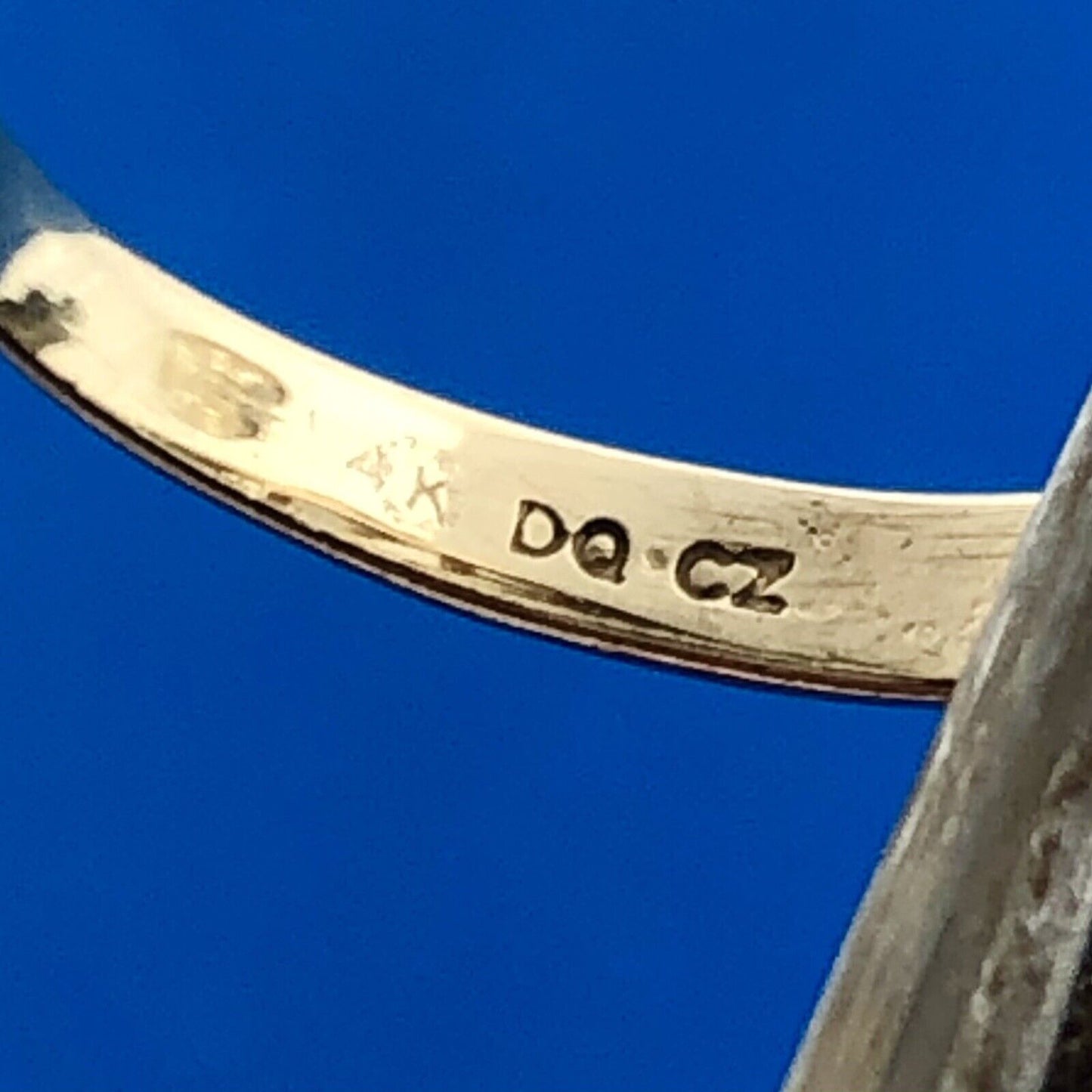 Diamonique 14K Yellow Gold Cubic Zirconia CZ Solitaire Statement Engagement Ring