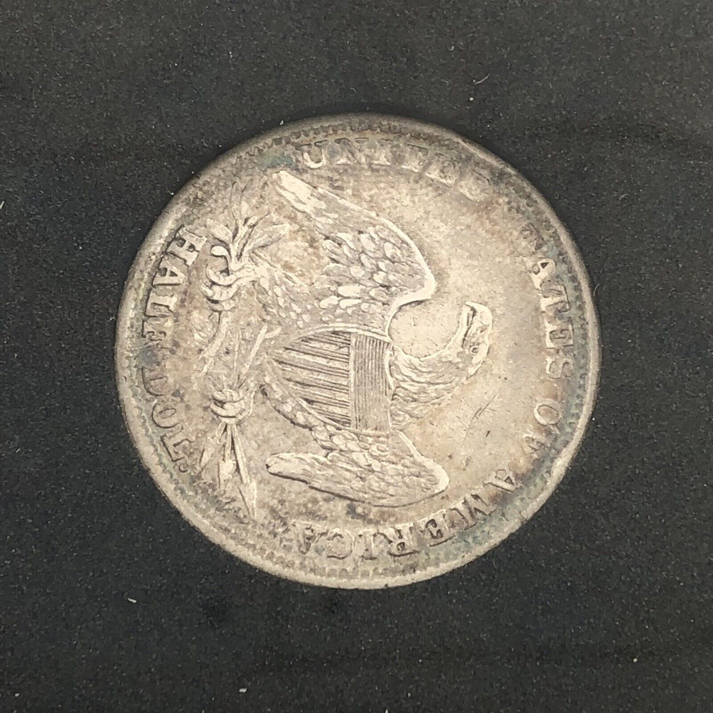 1839 Capped Bust Silver Half Dollar 50c Reeded Edge Ungraded Extra Fine Coin