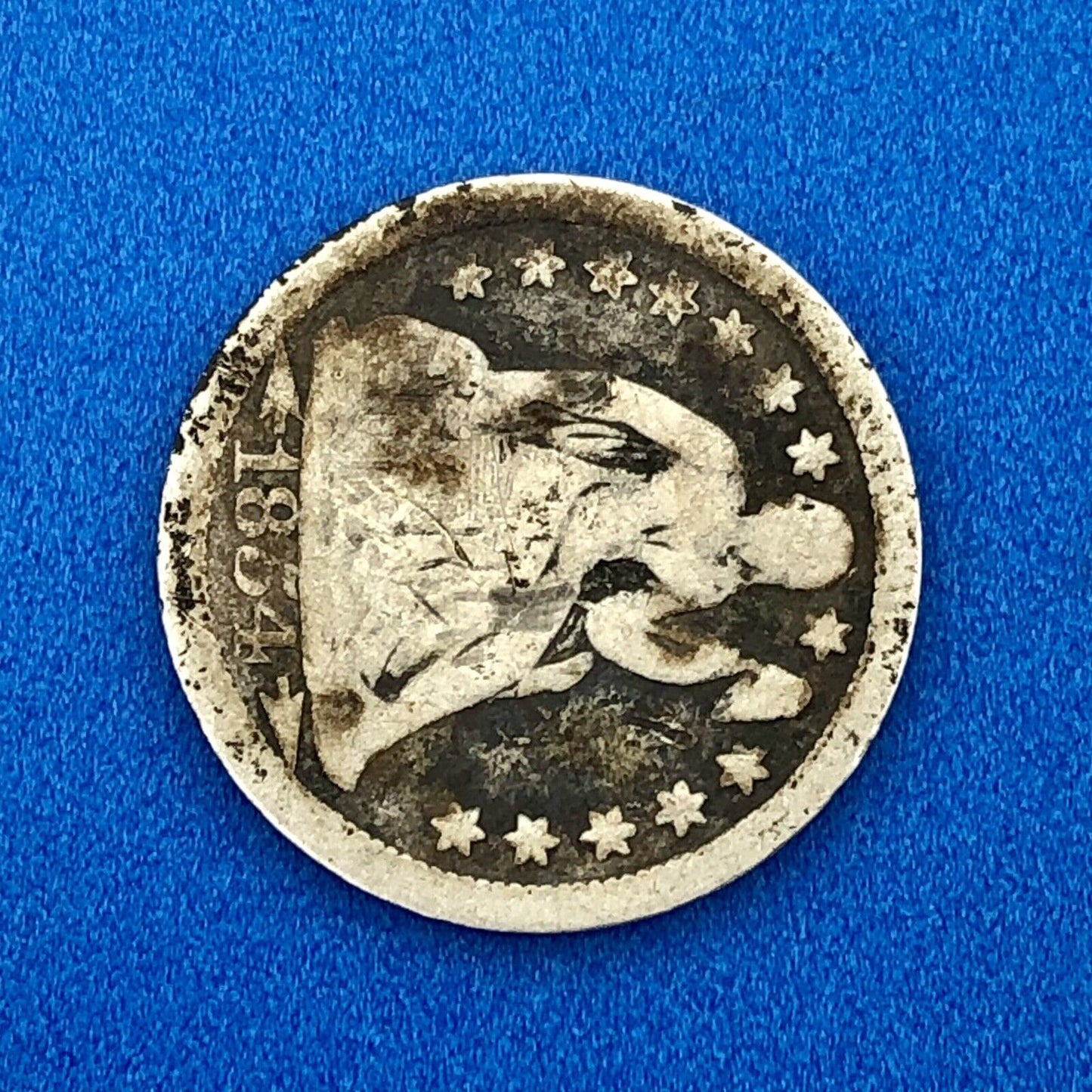 1854 P Seated Liberty Dime Variety 3 Arrows Better Key Philadelphia Type Coin