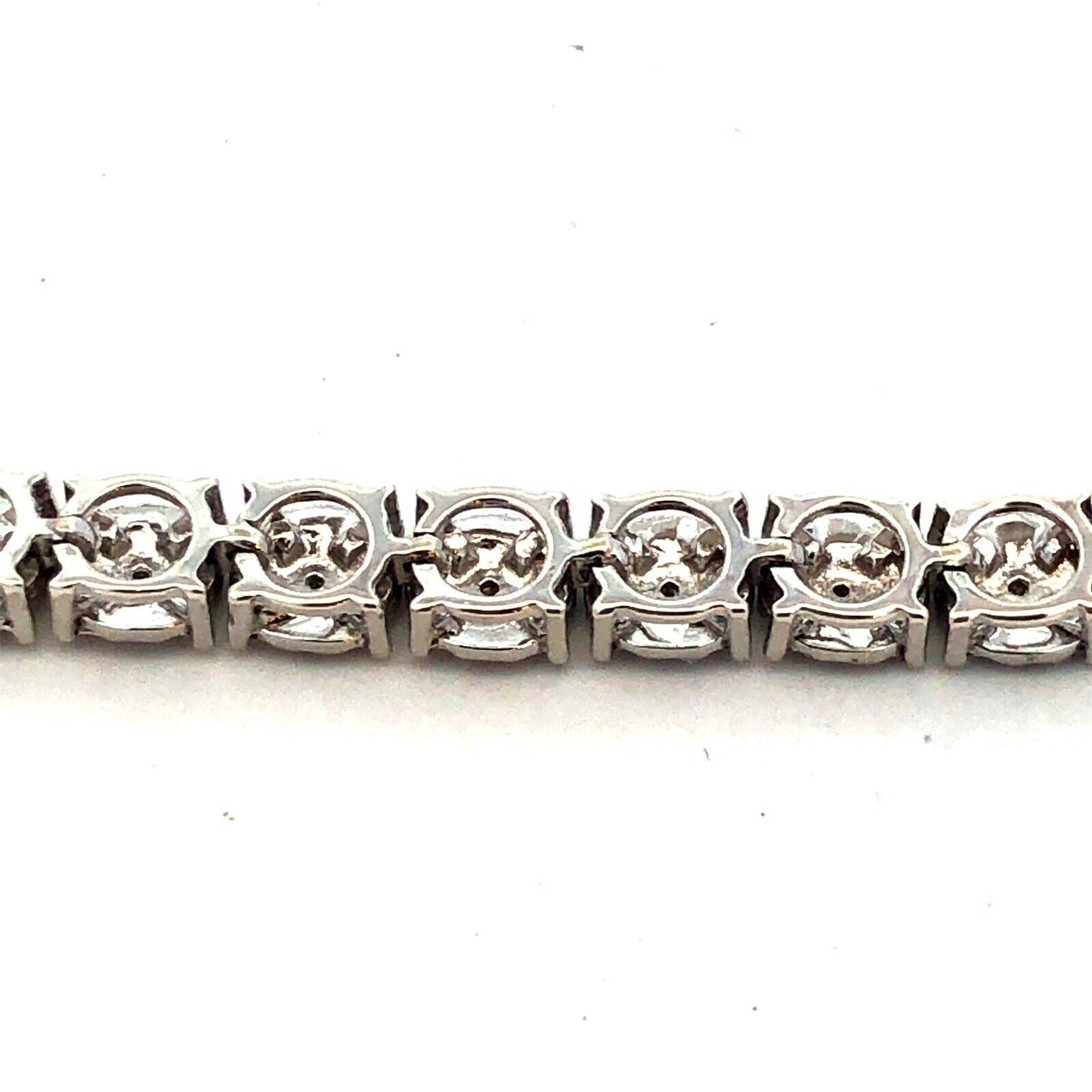 Designer JWBR 925 Sterling Silver Round Diamond Textured Tennis Bracelet