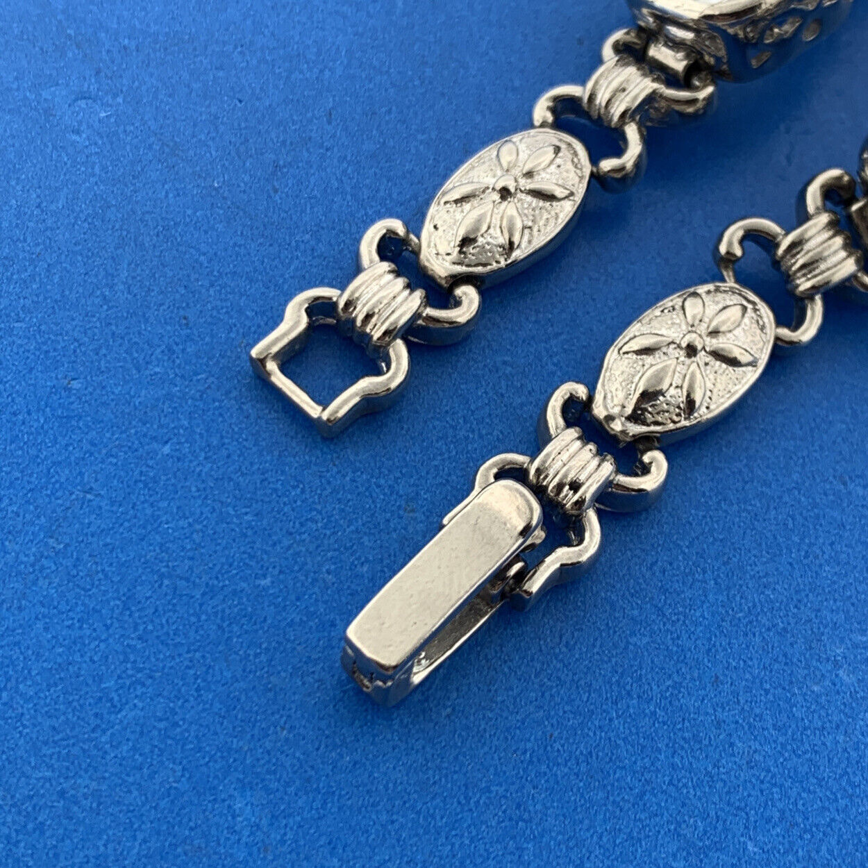 925 Sterling Silver Rectangle White Quartz Statement Tennis Bracelet