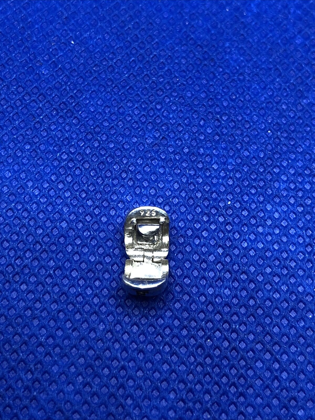 Authentic KALIA 925 Sterling Silver Petite Signature Slide Bracelet Clip Charm