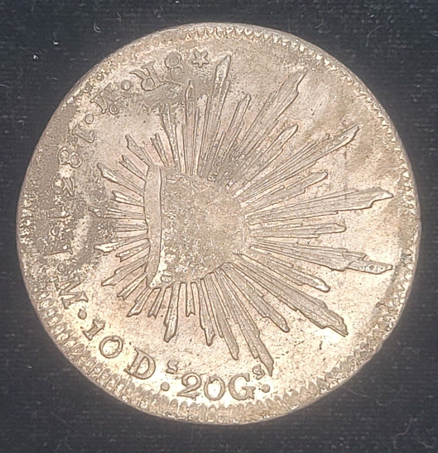 1831 Mo 8R Mexican Mint Mexico J.M. .903 Silver Milled Cap & Rays Libertad