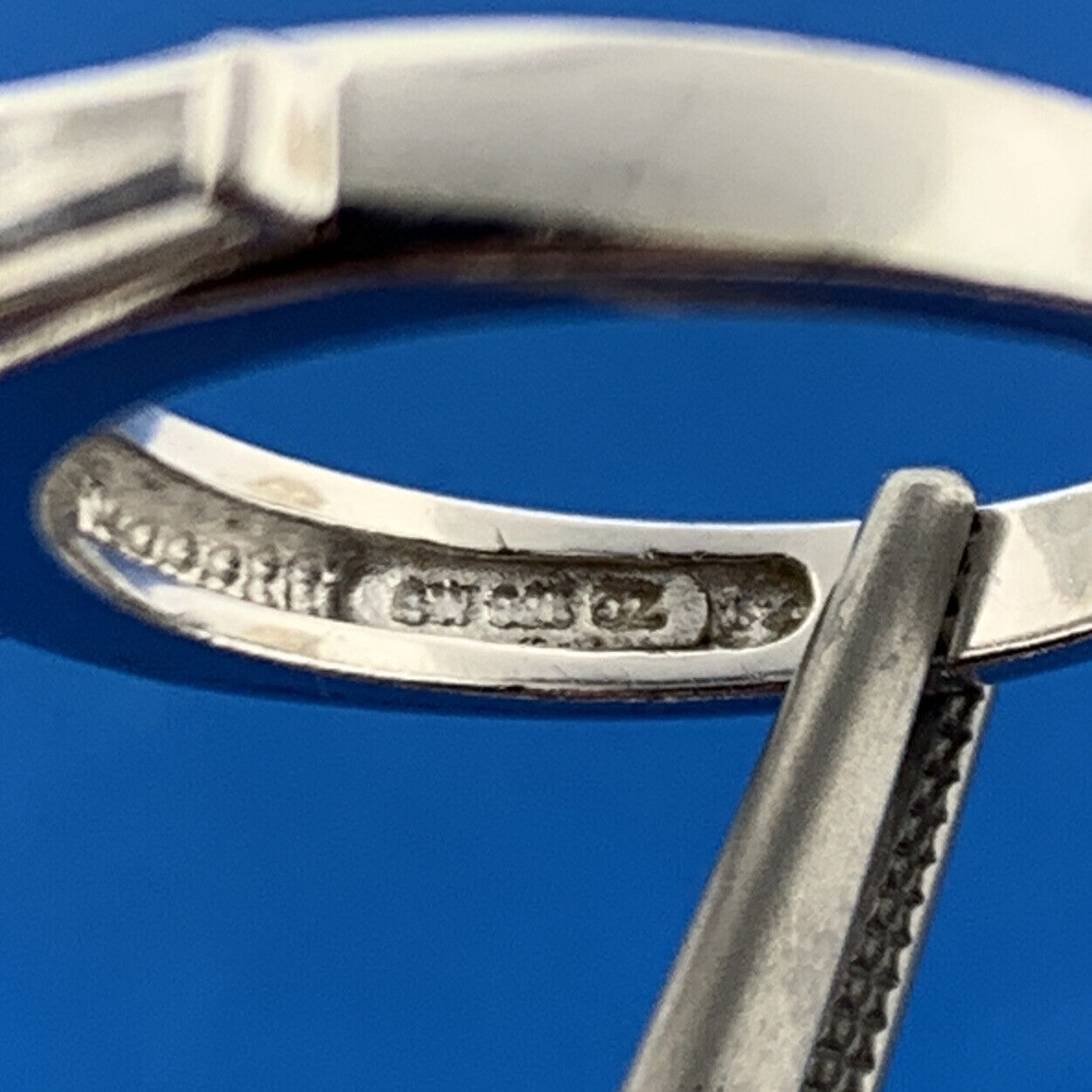 Designer Sterling Silver 925 Baguette Sparkling CZ Engagement Size 5 Ring