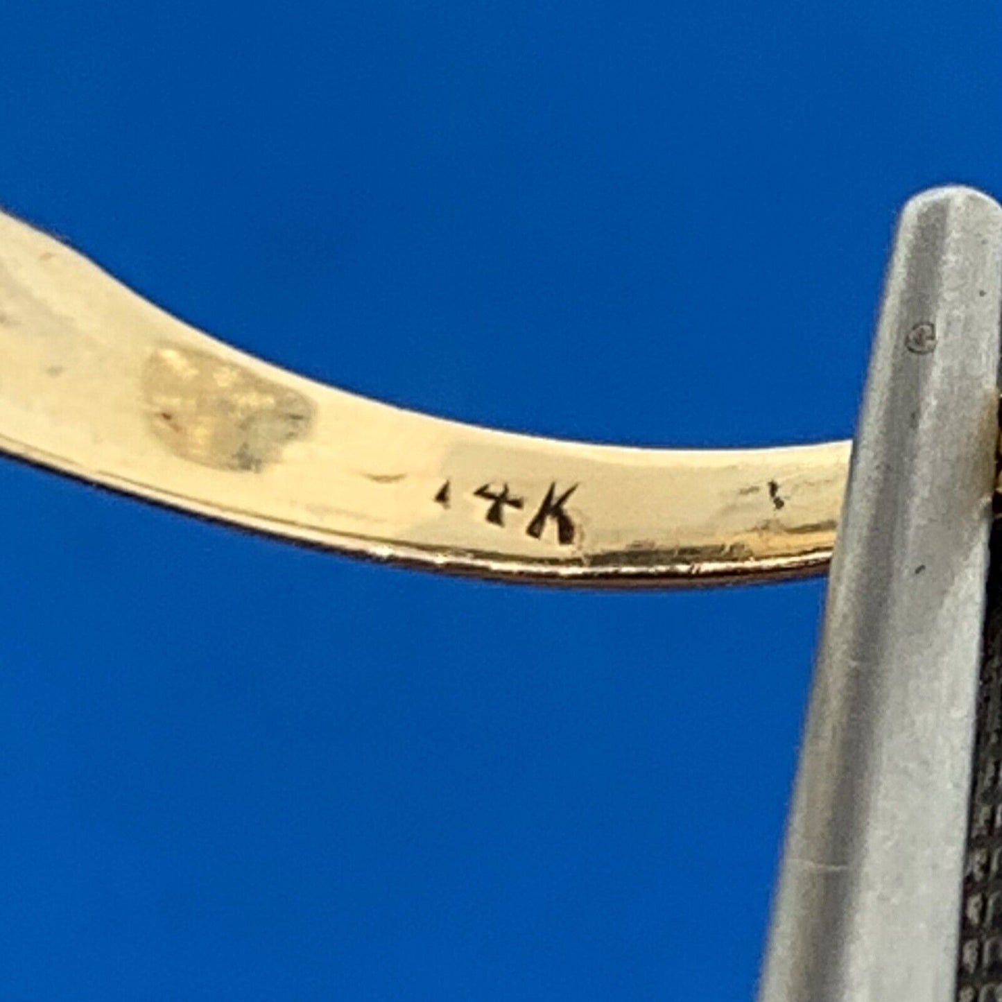 Gorgeous 14k Yellow Gold Black Pearl Diamond Nugget Basin Statement Ring Size 7