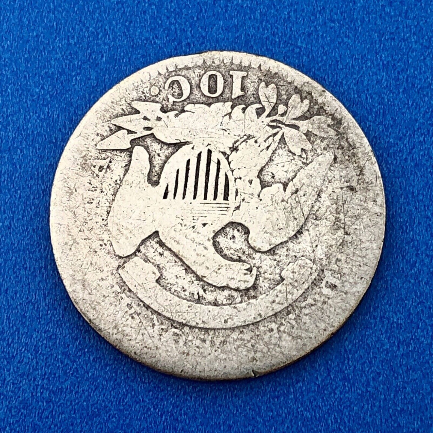 1827 P Silver Capped Bust Dime Type 1 Better Key Early Philadelphia Mint Coin