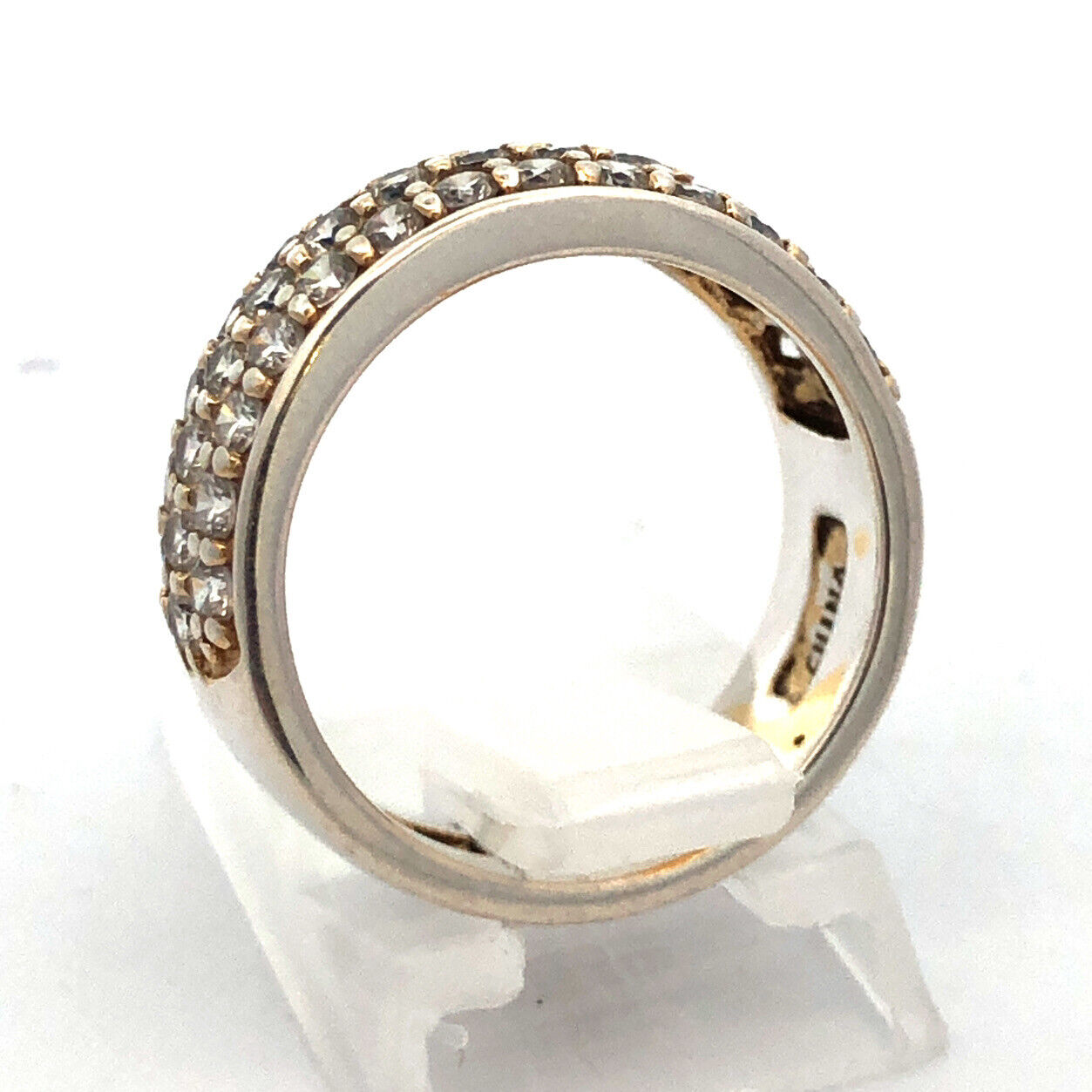 Sterling Silver Cubic Zirconia CZ Anniversary Eternity Wedding Band 925