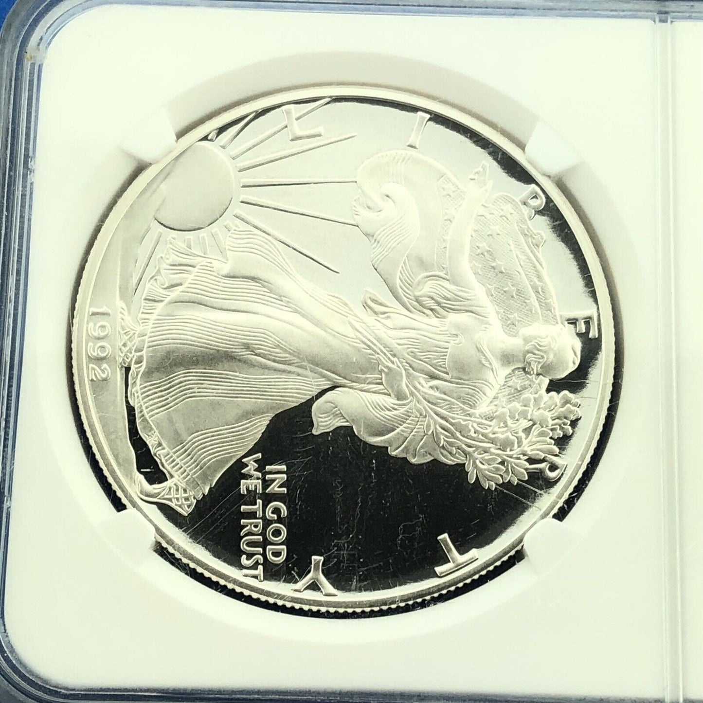 1992 S Proof American Silver Eagle 1 Oz 999 Fine Silver NGC PF69 Ultra Cameo