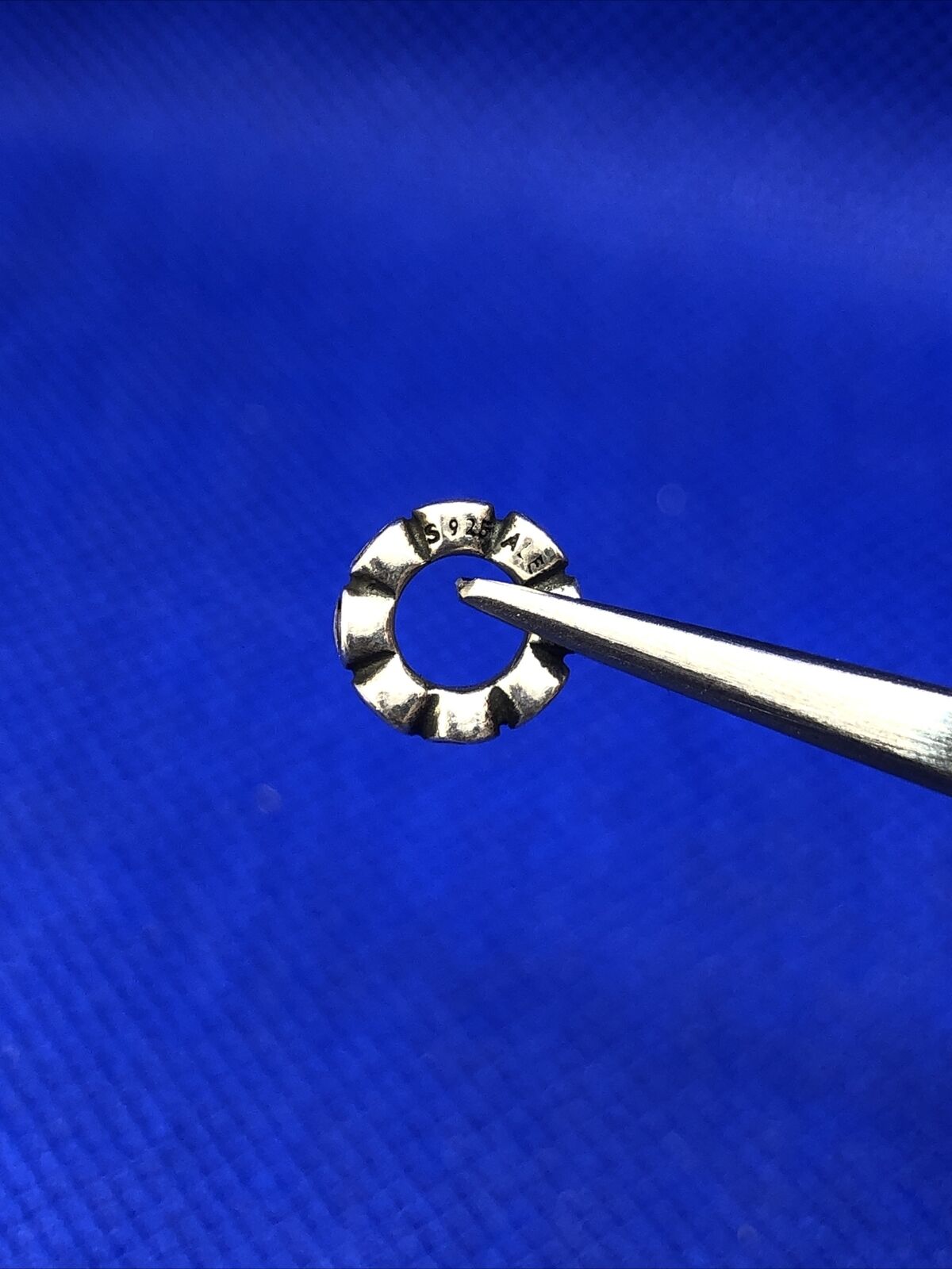 Retired PANDORA ALE 925 Sterling Silver Rose Swirl Spacer Charm #790176