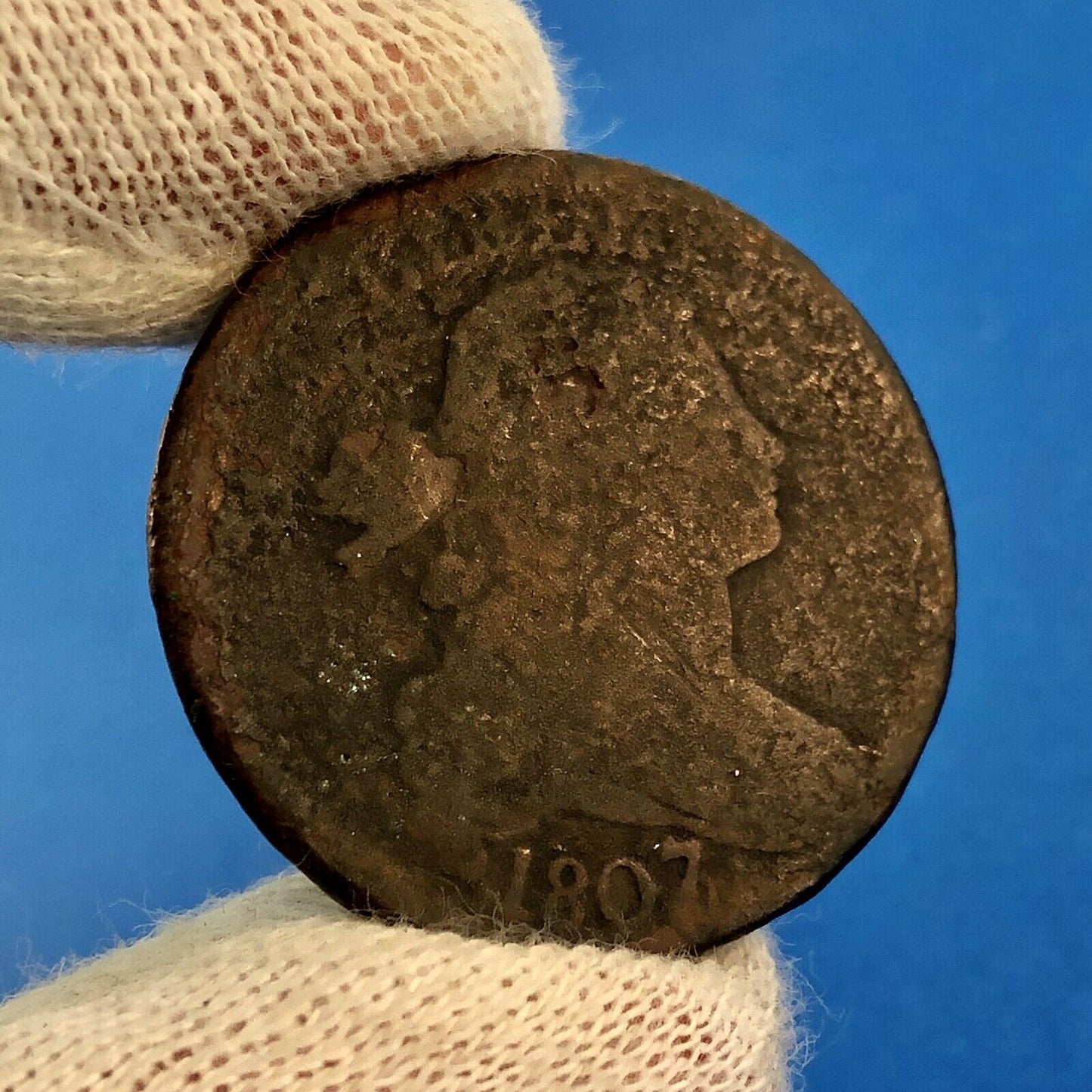 1807 P Draped Bust Copper Large Cent Early US Copper Better Philadelphia Coin