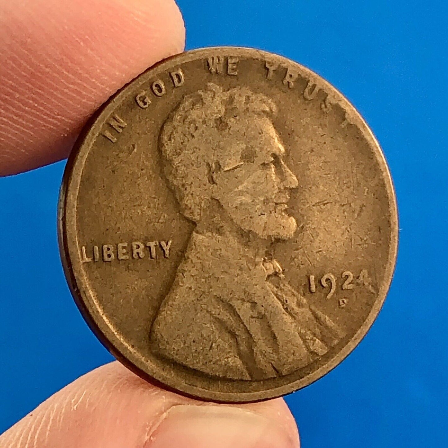1924 D Lincoln Cent Wheat Ears Reverse Key Rare Better 1c Cent Penny Denver Coin