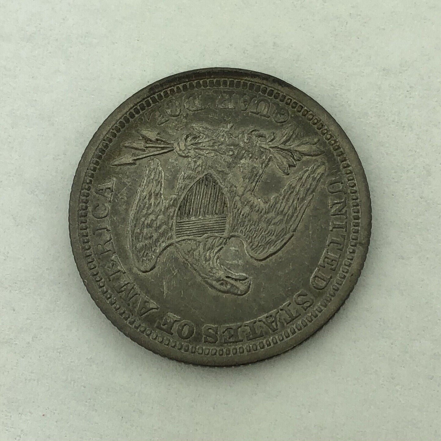 1857 P Silver Seated Quarter Dollar No Motto Philadelphia Mint Coin Extra Fine