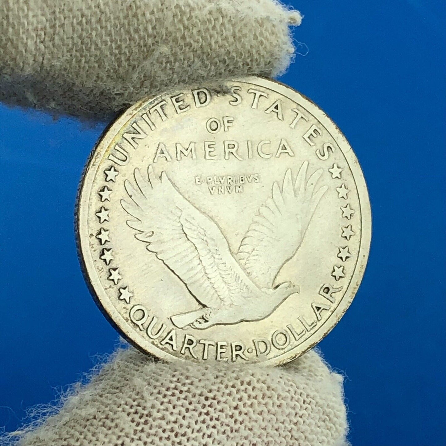 1917 P Standing Liberty Silver Quarter 25c Type 1 Philadelphia VF/XF Details