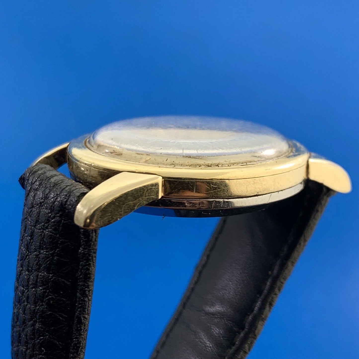 Mid Century Omega Automatic Seamaster Gold Toned Non Working Parts Only Watch