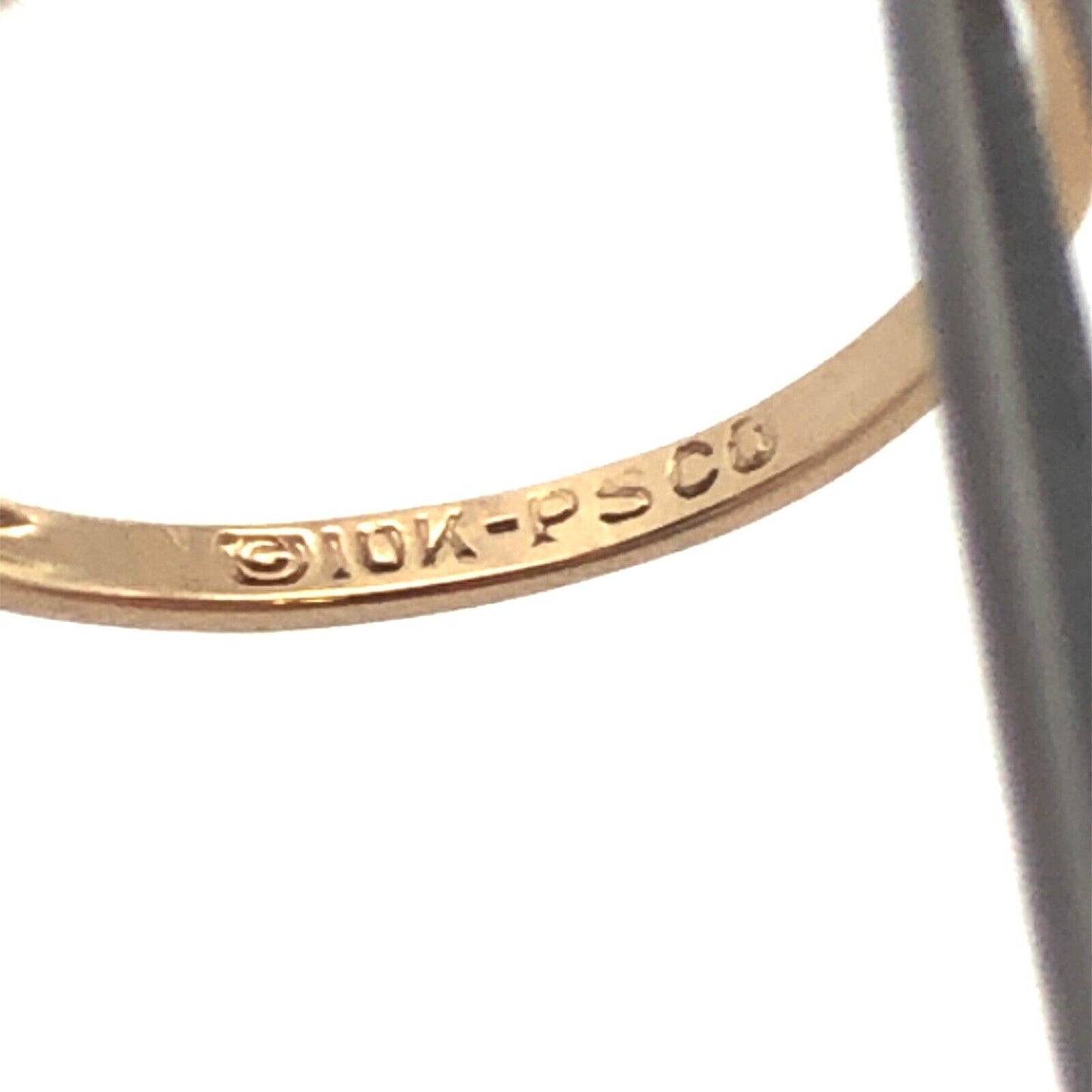 Designer PSCO 10K Yellow Gold Oval Black Onyx Diamond Art Deco Style Ring