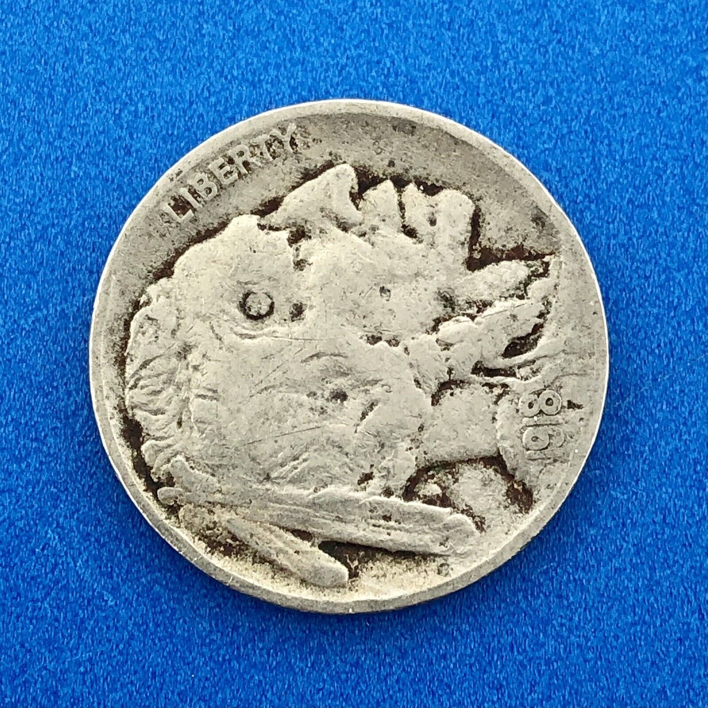 1918 P Indian Head Buffalo Nickel Better Key Scarce Philadelphia Mint Coin
