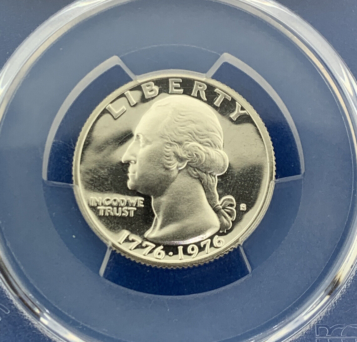 1976 S $1 Eisenhower 50c Kennedy 25c Washington PR70 DCAM PCGS Silver 3 Coin Set