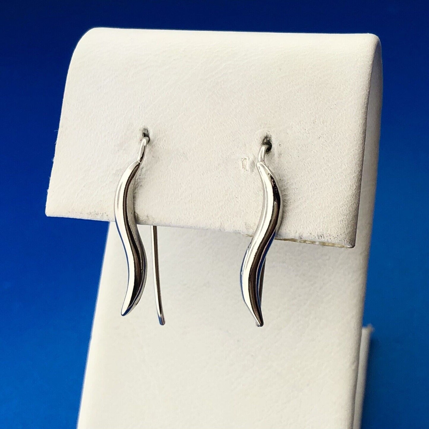 Vintage Silpada 925 Sterling Silver Italian Horn Good Luck Earring Slides
