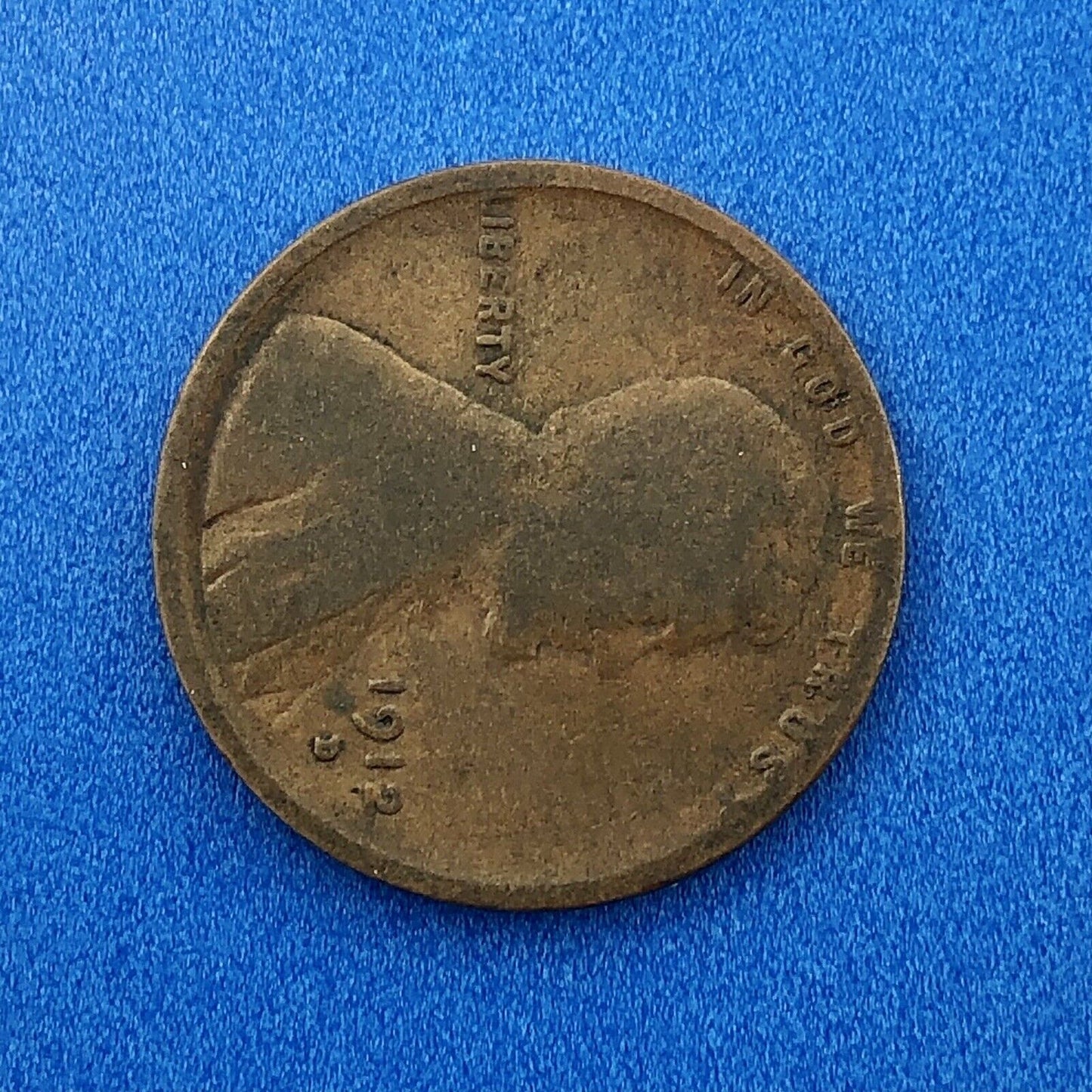 1912 D Lincoln Cent Wheat Ears Reverse Key Rare 1c Cent Penny Denver Coin