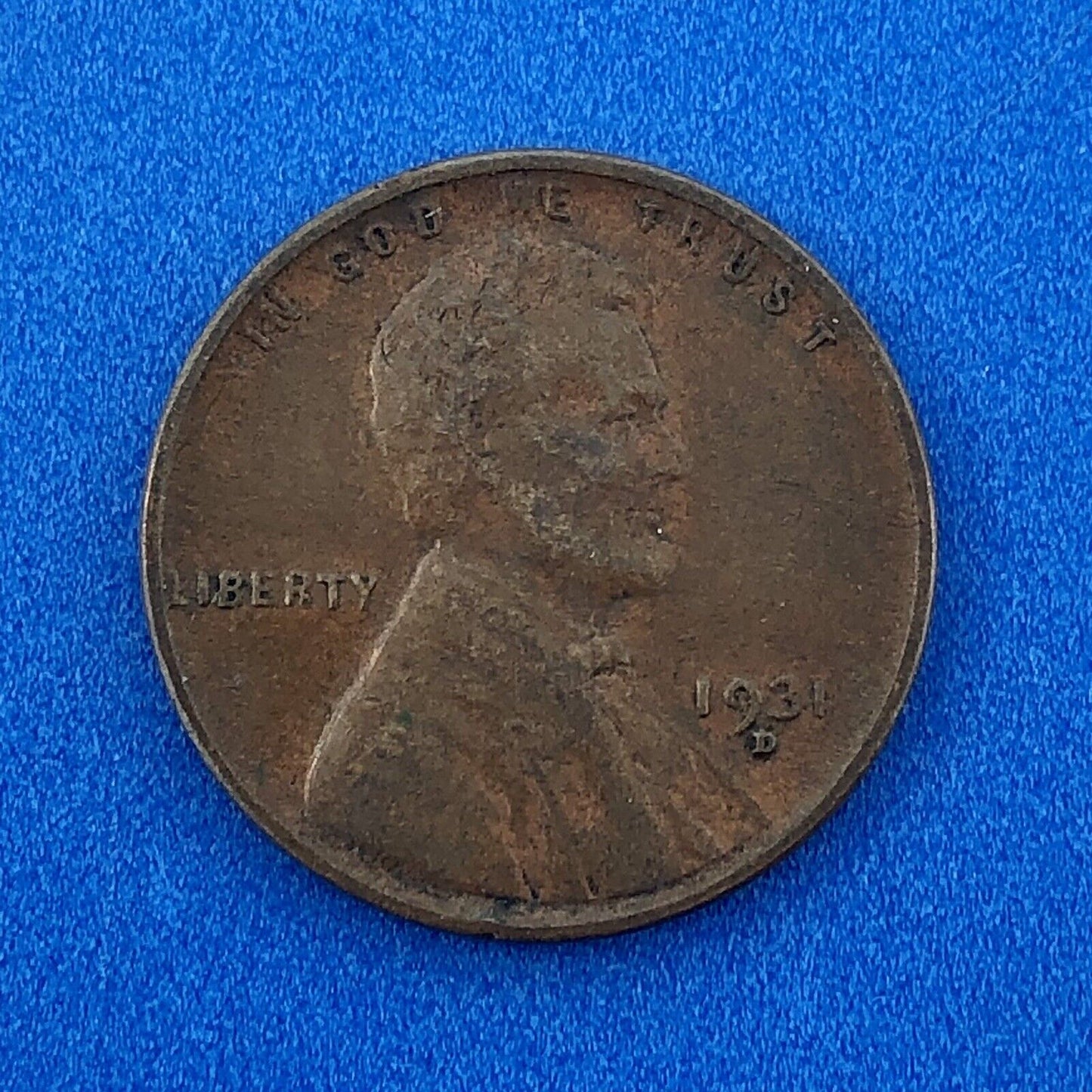 1931 D Lincoln Cent Wheat Ears Reverse Key Rare 1c Cent Penny Denver Coin