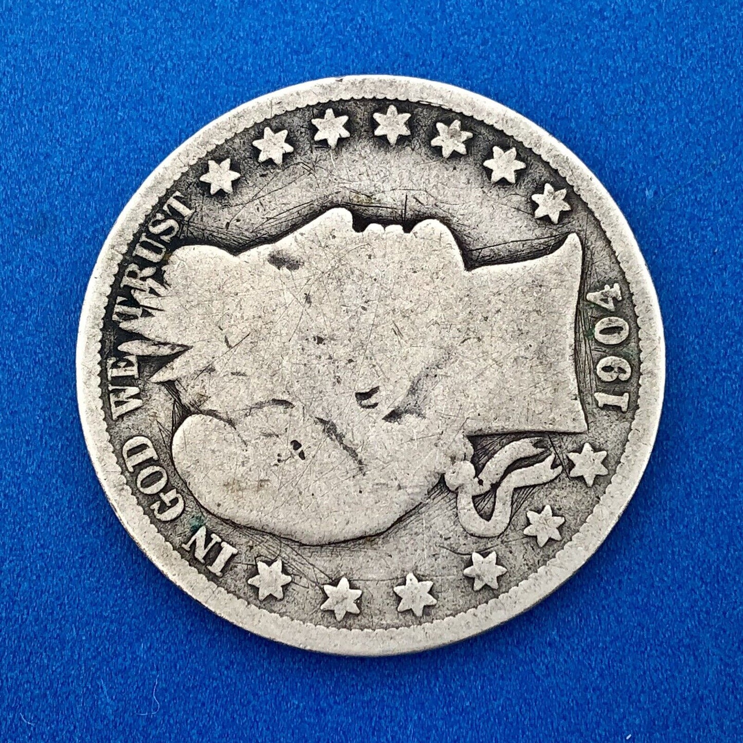 1904 O Silver Barber Half Dollar Better Key Date Rare Scarce New Orleans Coin