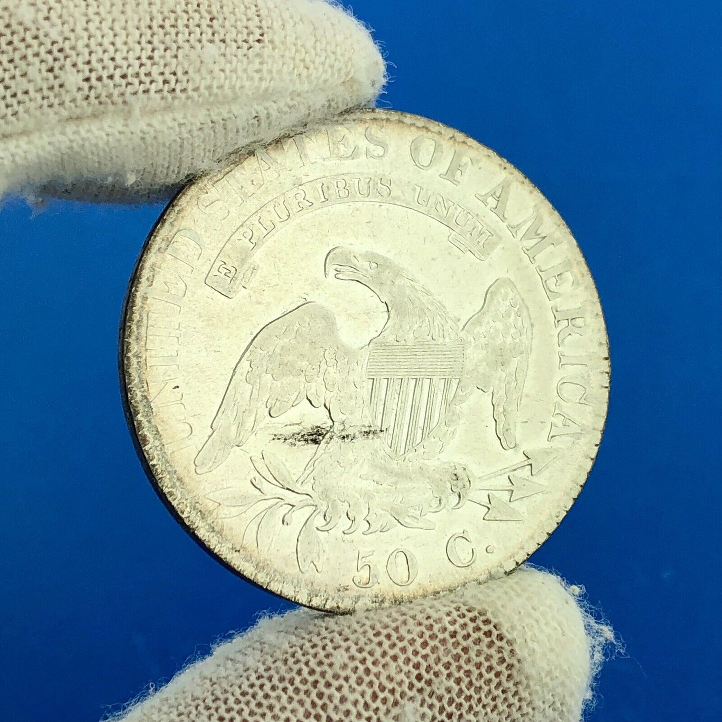 1822 Capped Bust Lettered Edge Silver Half Dollar 50c Early American Silver Coin