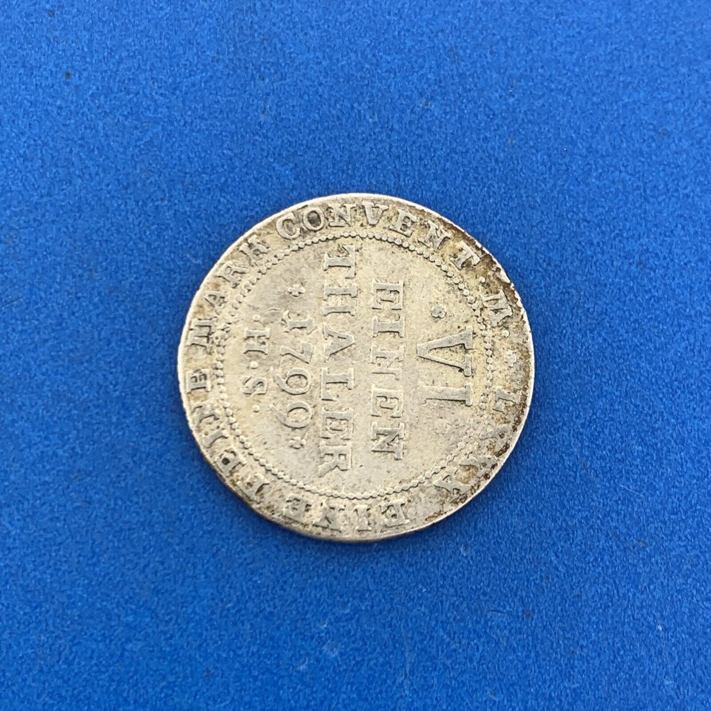 1799 Anhalt-Bernburg 1/6 Thaler Silver German States Better European Coin