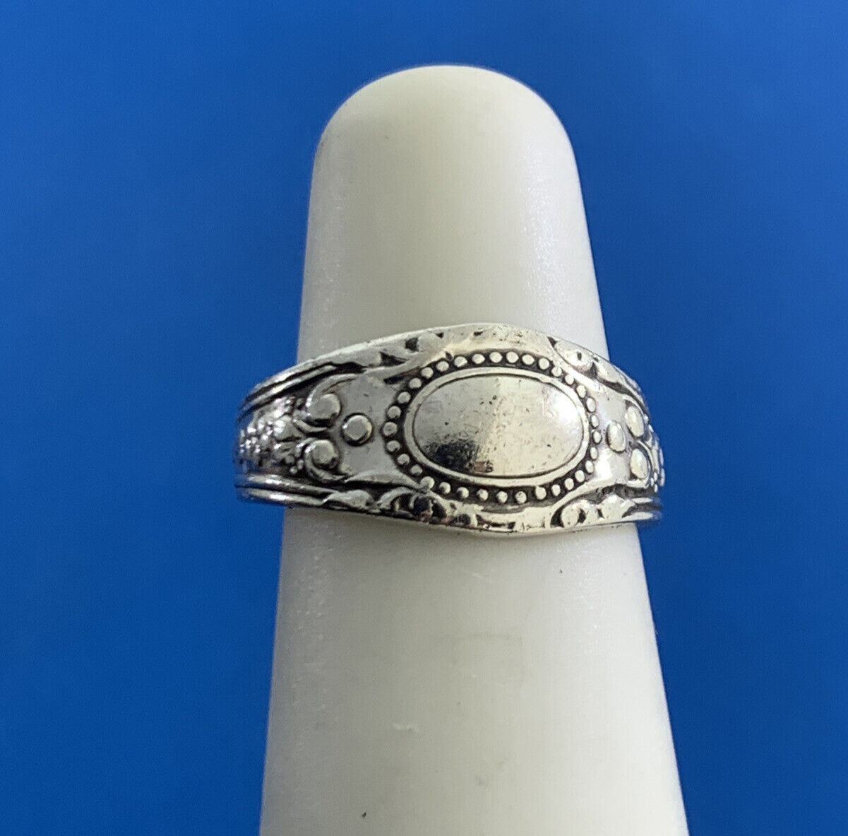 Towle 925 Sterling Silver King Richard Pattern Engravable Adjustable Band Ring