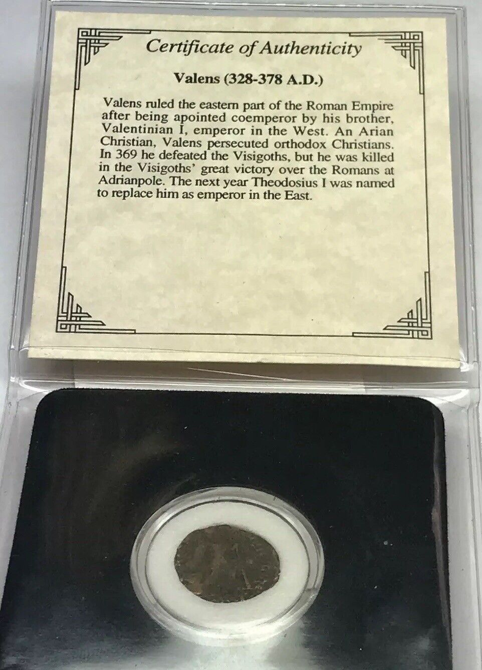 364-378 A.D. Valens Roman Empire Bronze Ancient Roman Coin