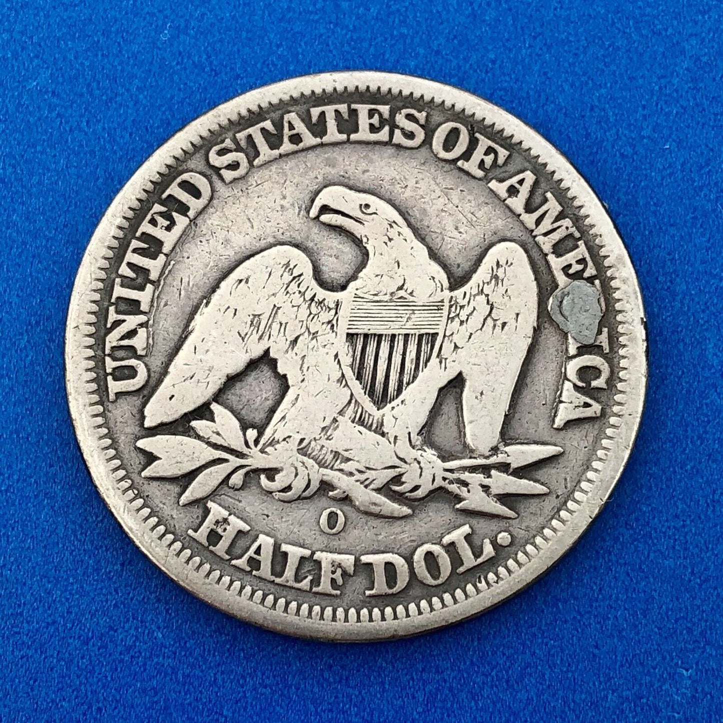 1854 O Seated Silver Half Dollar Type 3 Two Year Type Key New Orleans Mint Coin