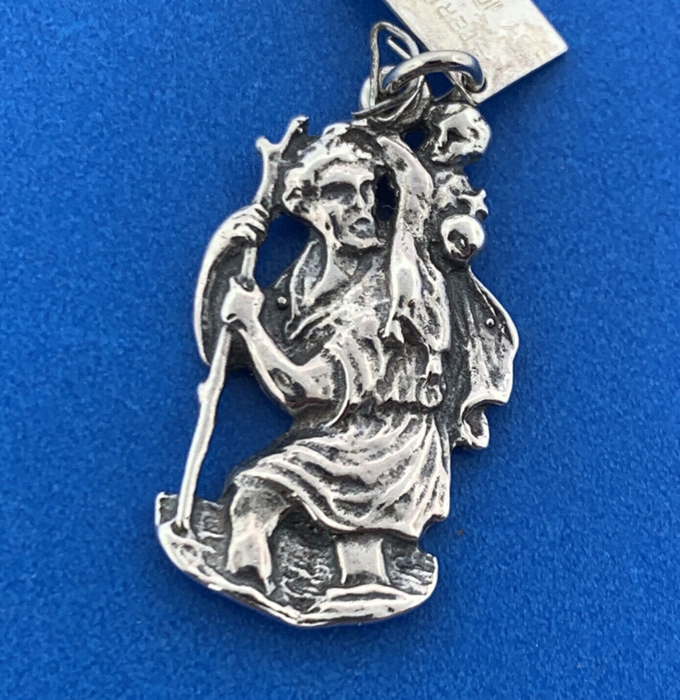 Bell Trading Post 925 Sterling Silver St Christopher Travel Rock City Charm