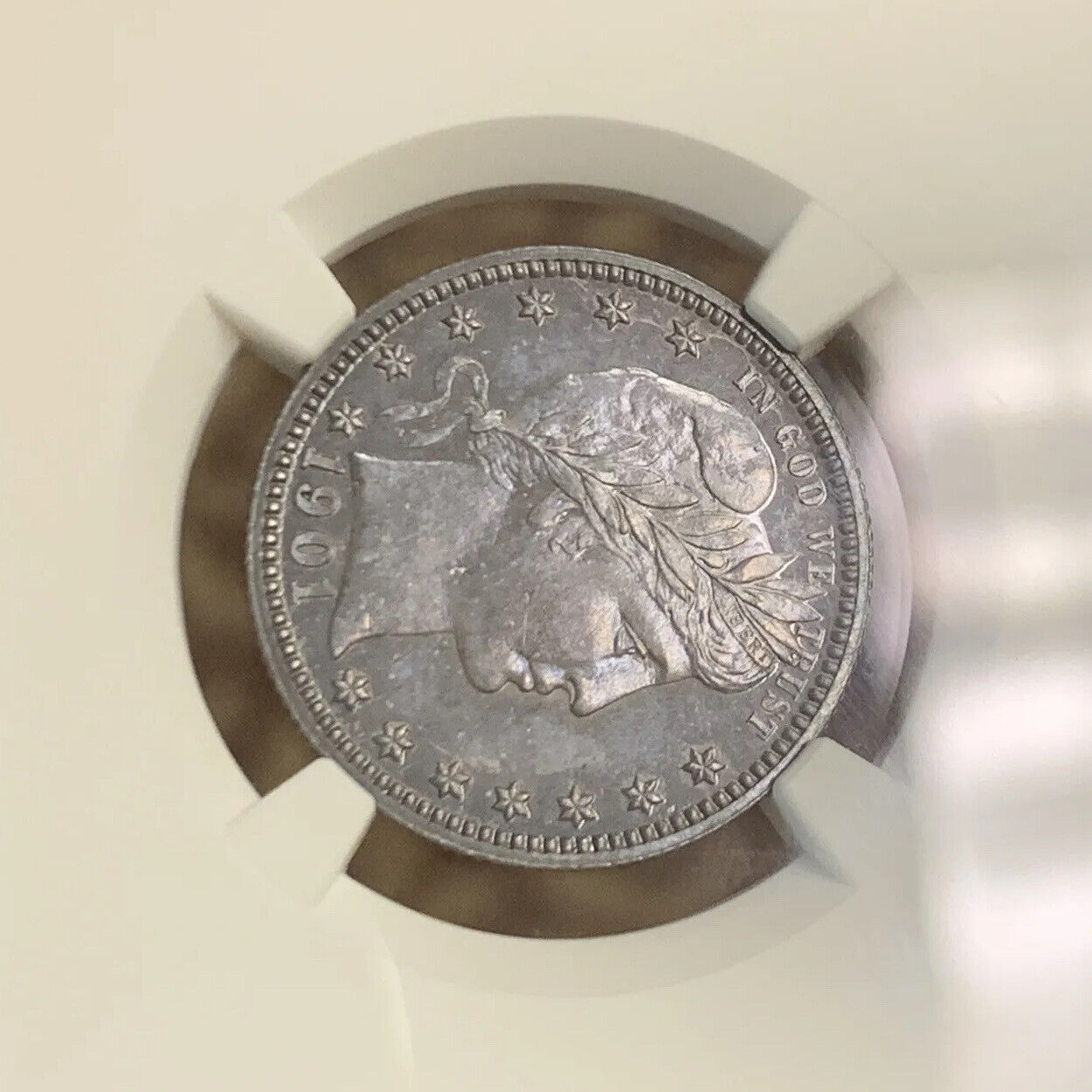 1901 P Proof Silver Barber Quarter Dollar 25c NGC PF64 Better Philadelphia Coin