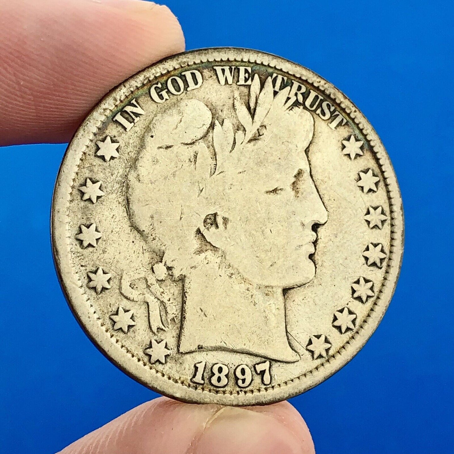 1897 P Silver Barber Half Dollar Better Key Date Philadelphia Coin Rare Scarce